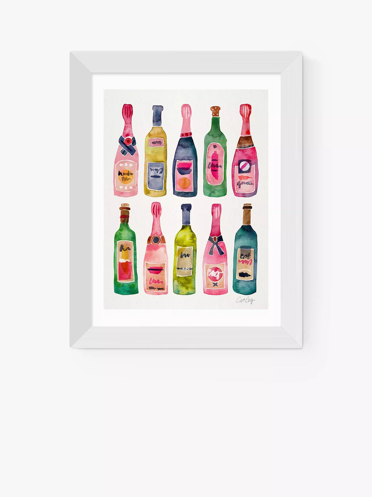 East End Prints framed champagne print 30x40cm (British brand)