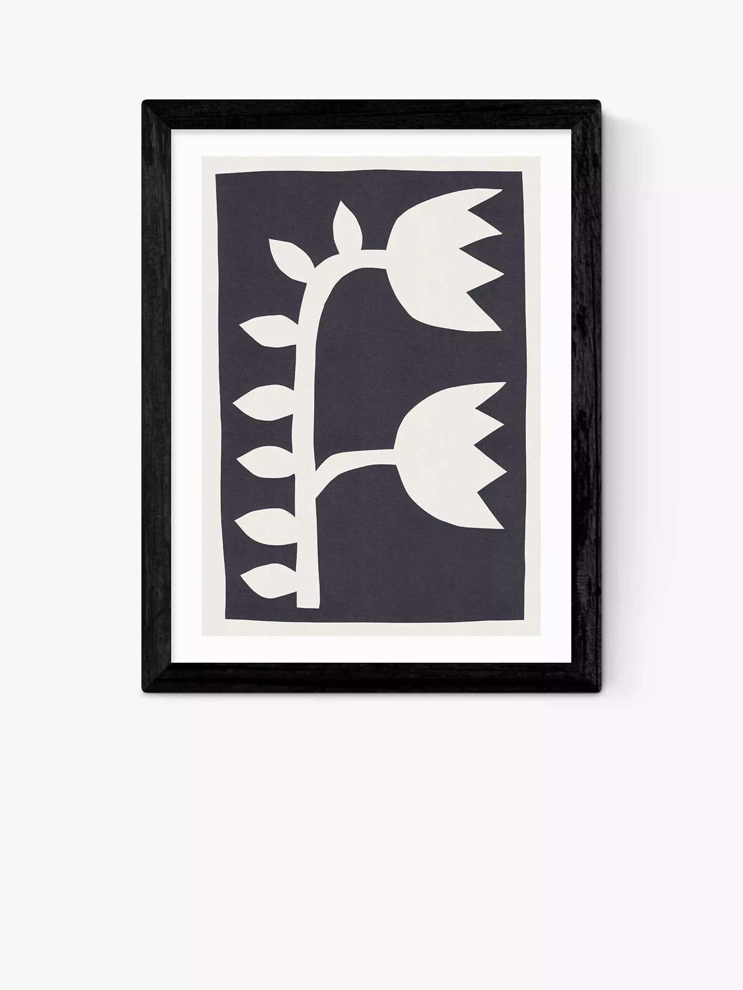 Black Tulips II framed print by EAST END PRINTS - British product