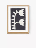 EAST END PRINTS Alisa Galitsyna Black Tulips II Framed Art Print 60x80cm