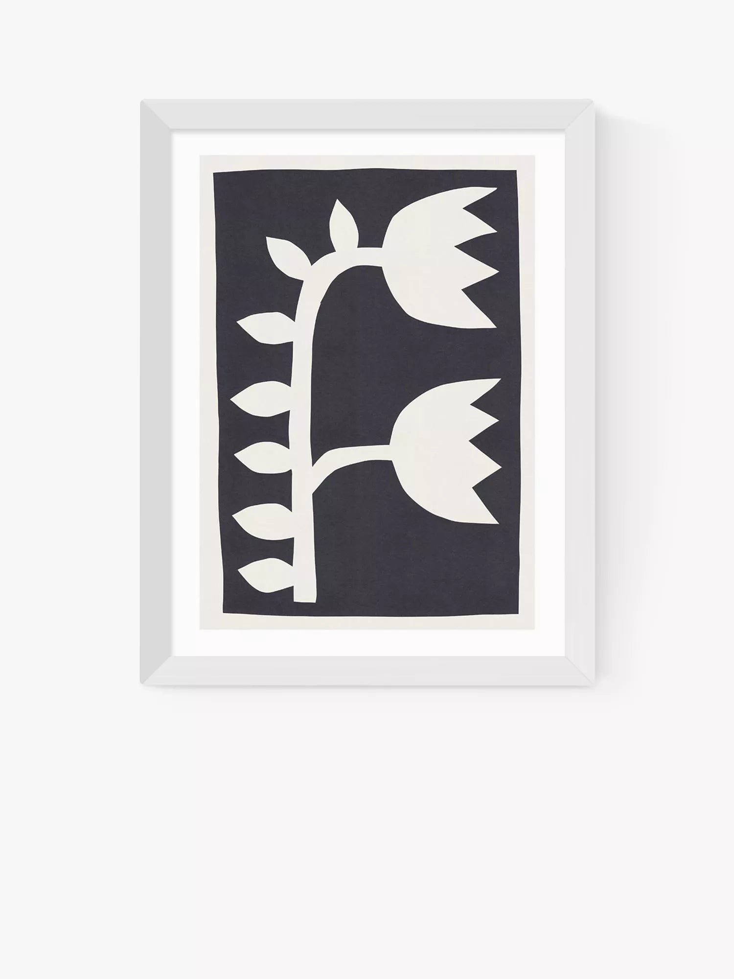 EAST END PRINTS Alisa Galitsyna Black Tulips II Framed Art Print 60x80cm