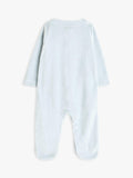 John Lewis baby elephant velour sleepsuit blue, UK version