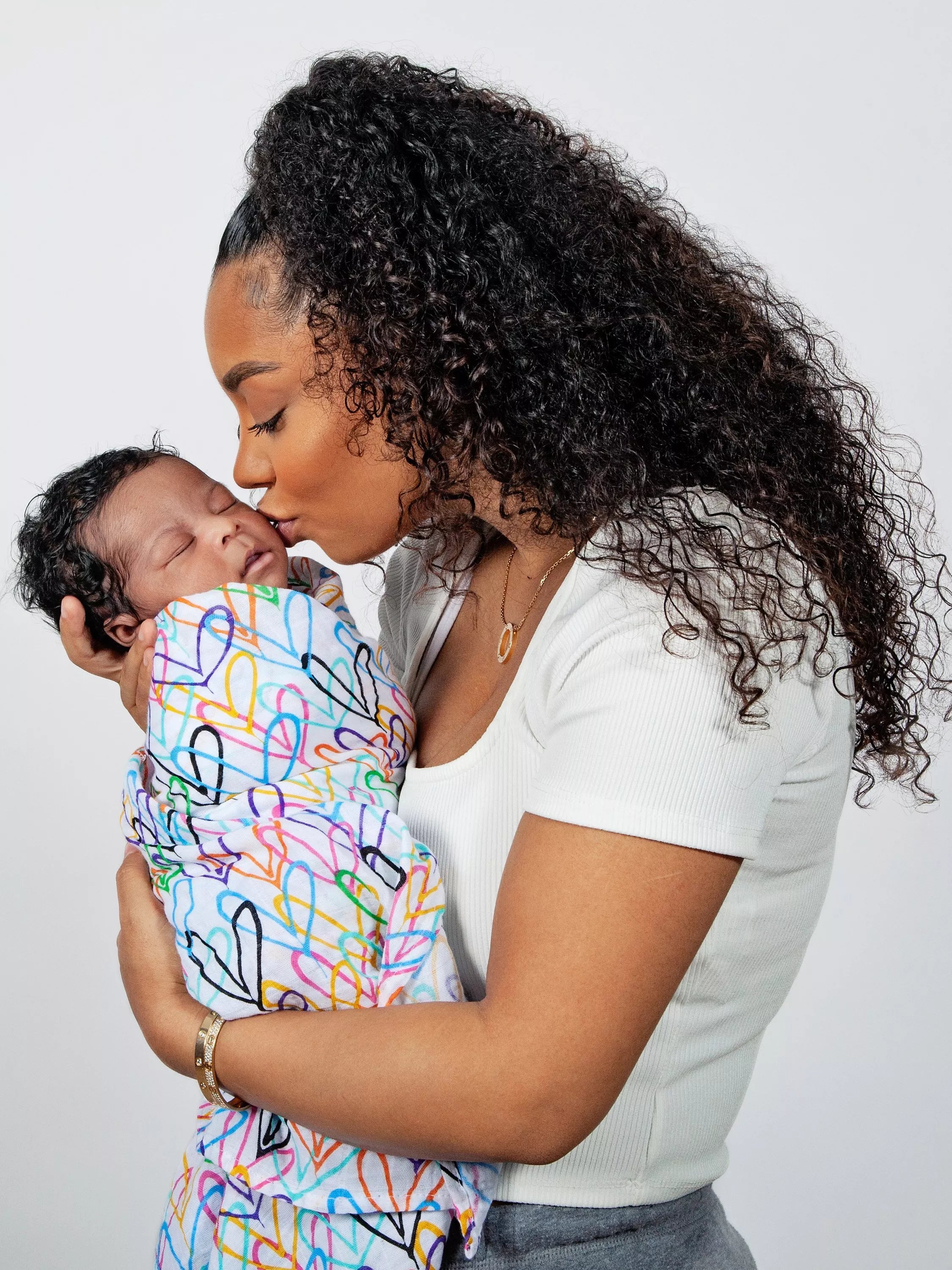 From Babies with Love Lovewall organic muslin swaddle 120cm (British brand)