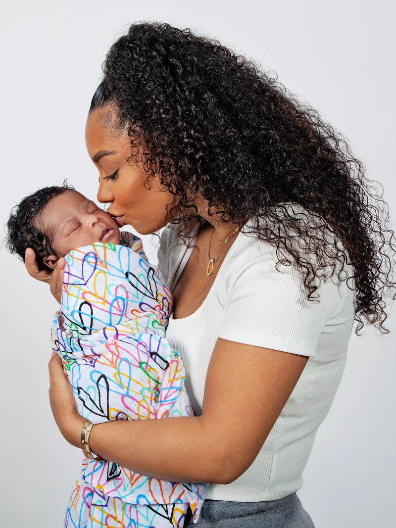 From Babies with Love Lovewall organic muslin swaddle 120cm (British brand)