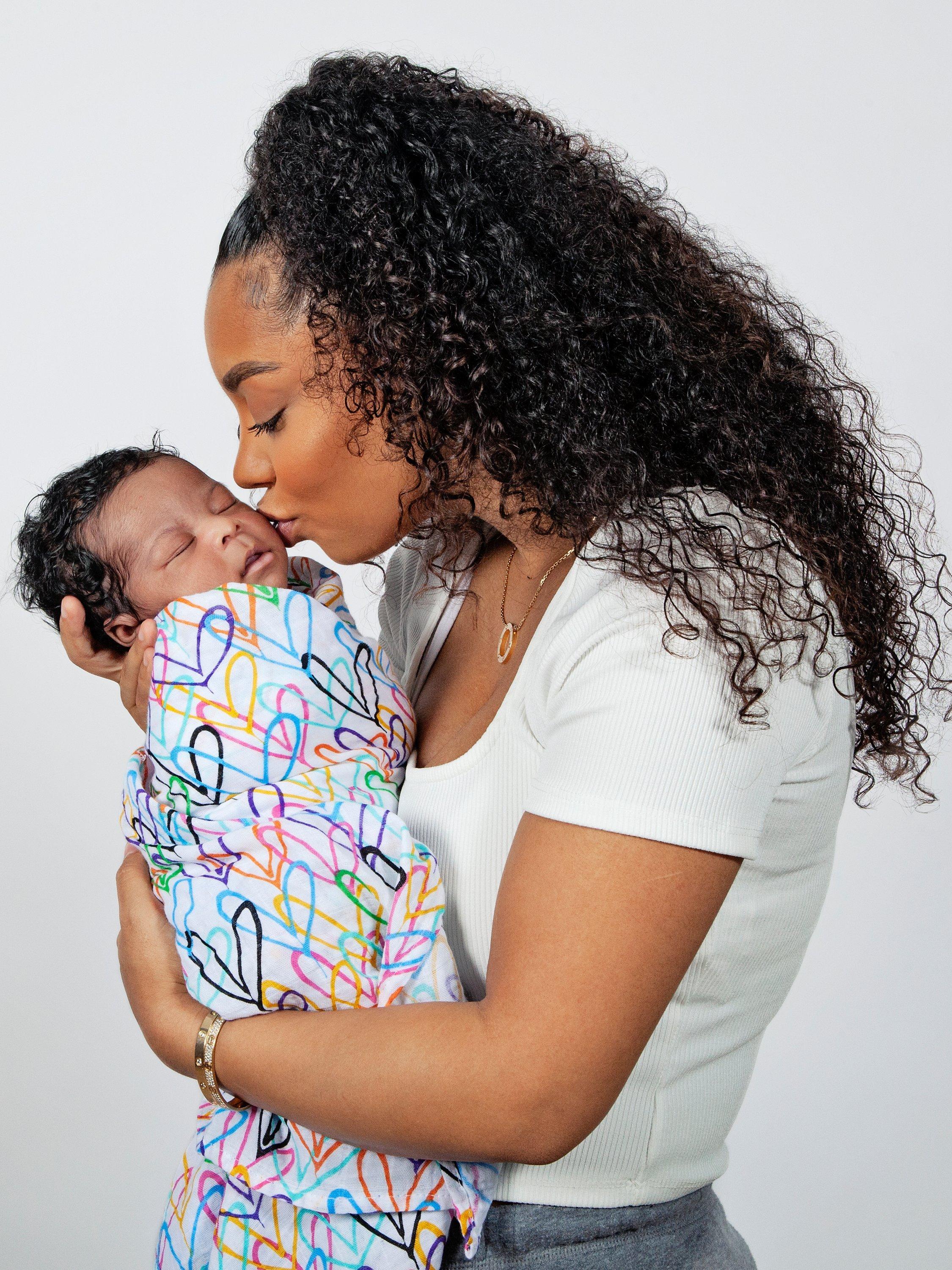 From Babies with Love Lovewall organic muslin swaddle 120cm (British brand)