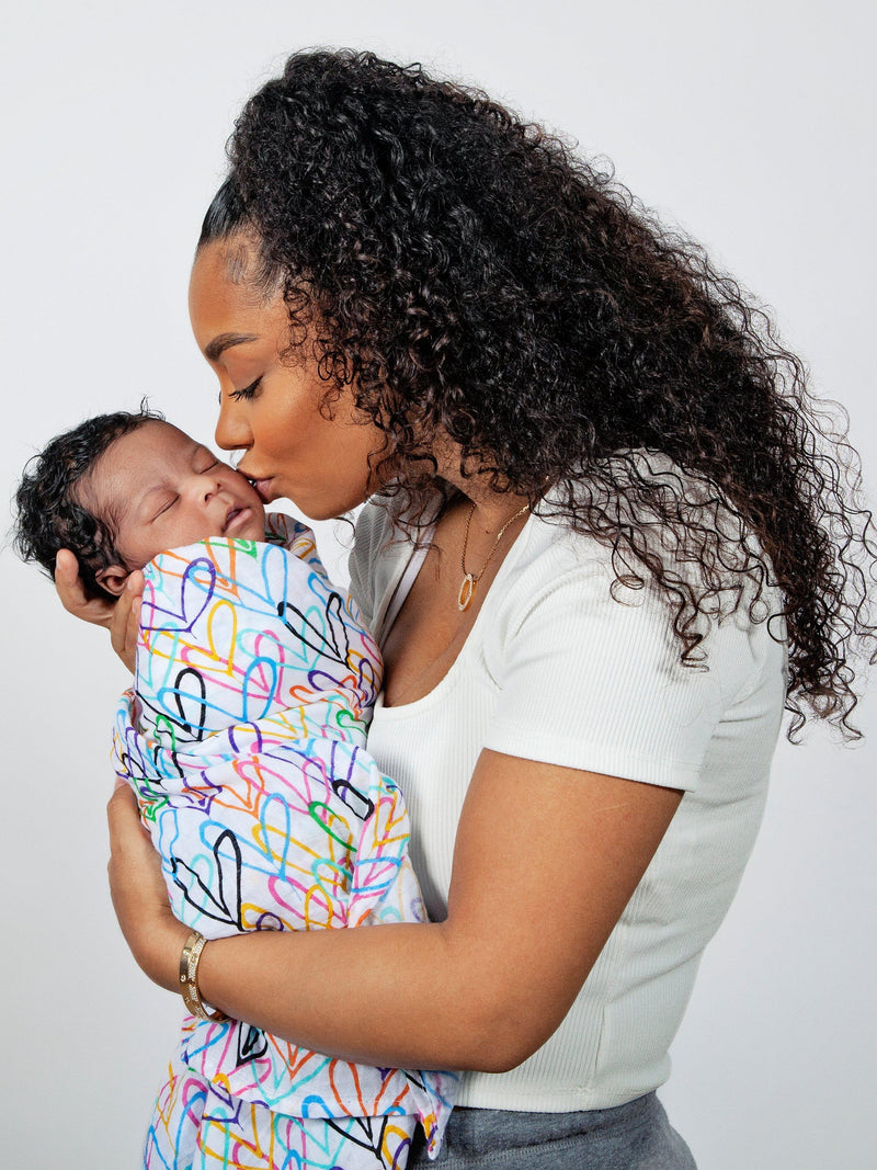 From Babies with Love Lovewall organic muslin swaddle 120cm (British brand)