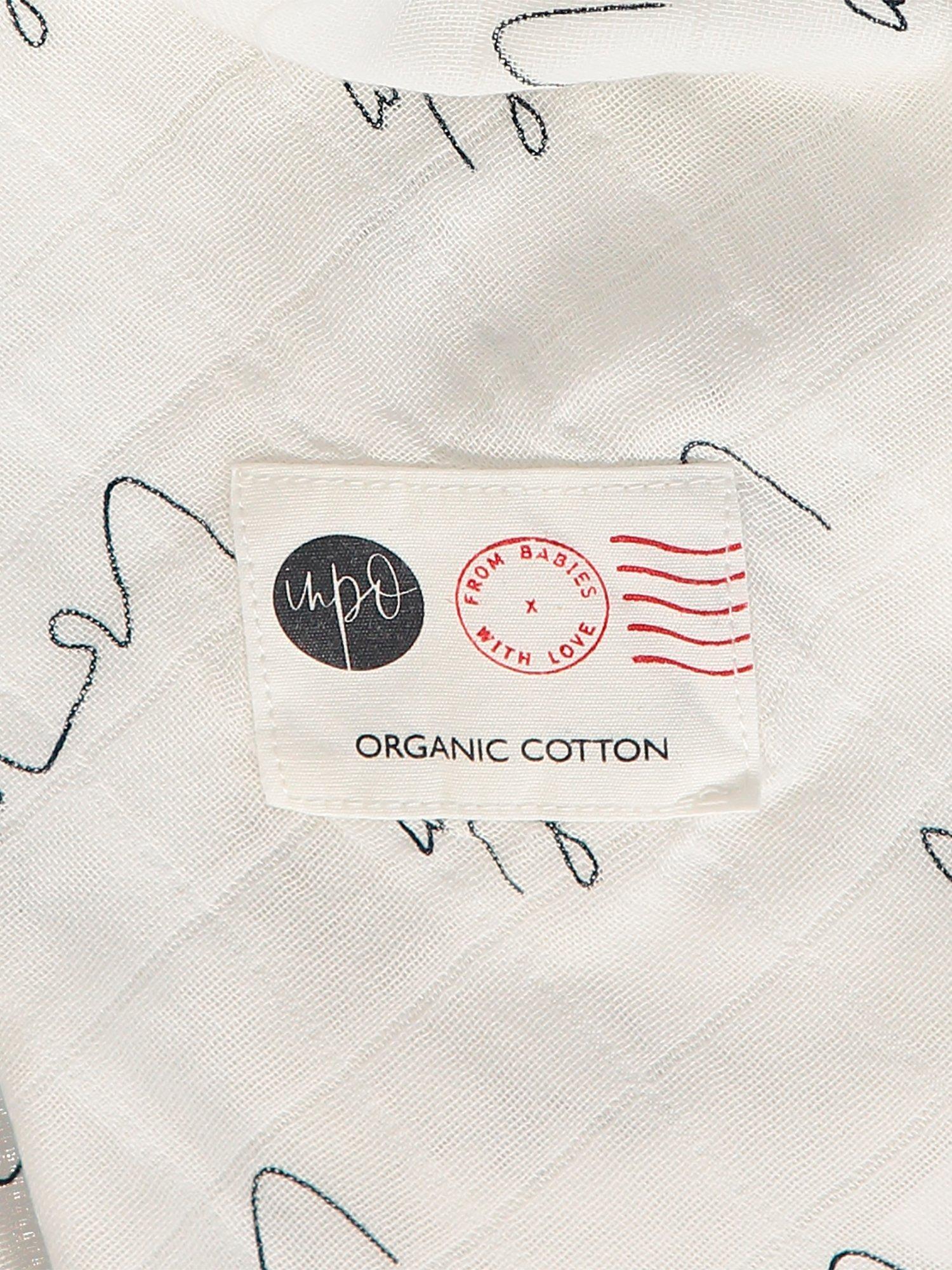 From Babies with Love Love Script baby shawl 120x120cm (British brand)