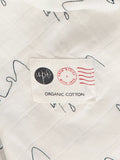 From Babies with Love Love Script baby shawl 120x120cm (British brand)