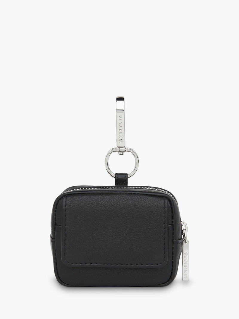 Whistles leather mini bag keyring, imported from the UK