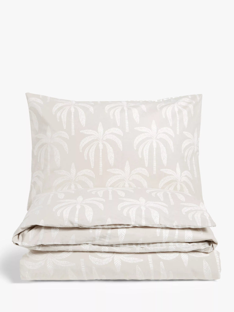 John Lewis ANYDAY Desert Palm Reversible Duvet Cover Set