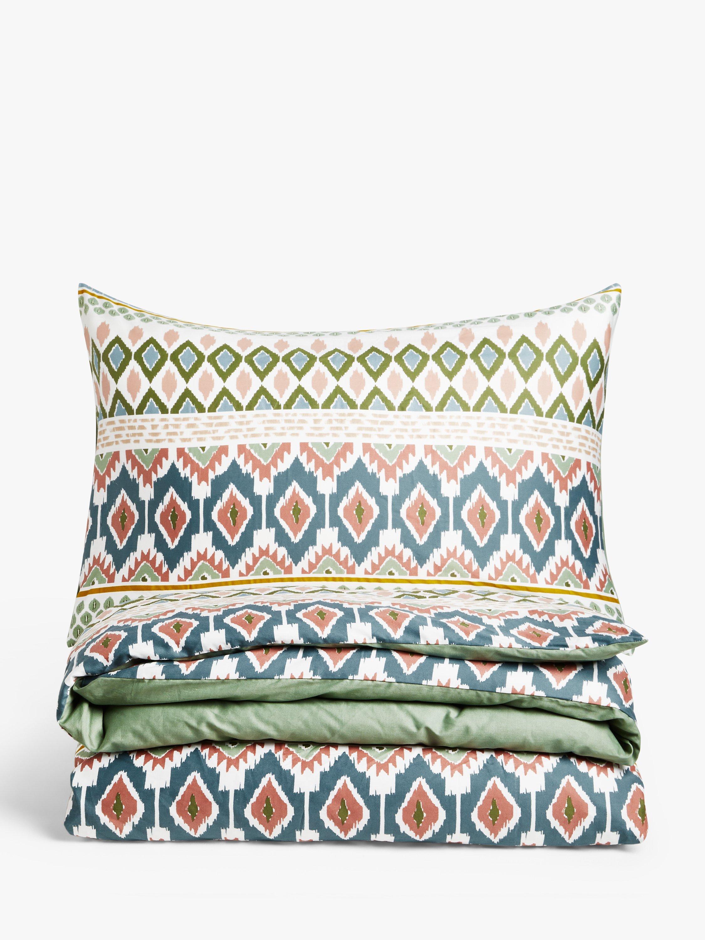 John Lewis Thea pure cotton sateen stripe duvet cover set single - British product