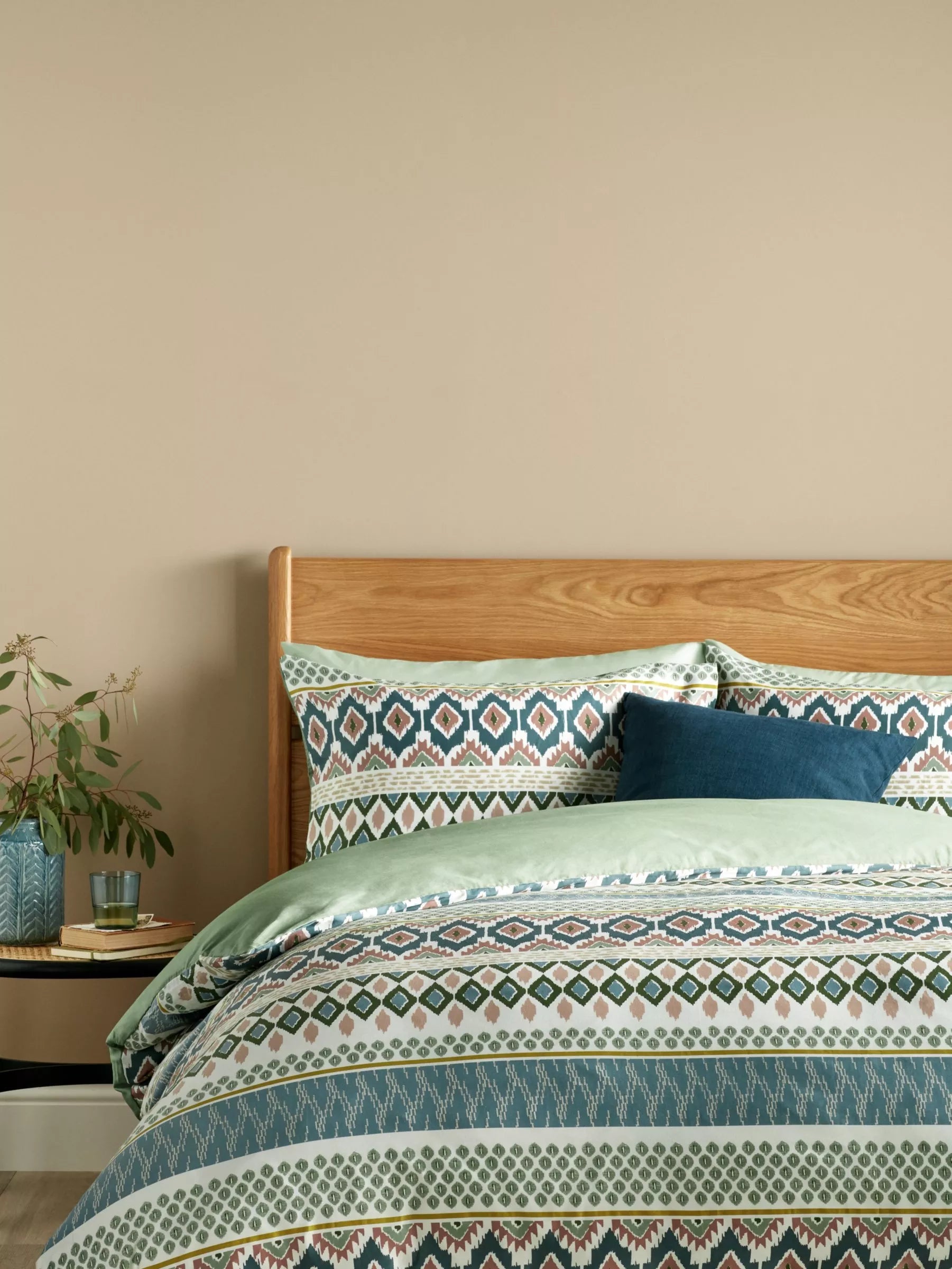 John Lewis Thea pure cotton sateen stripe duvet cover set single - British product
