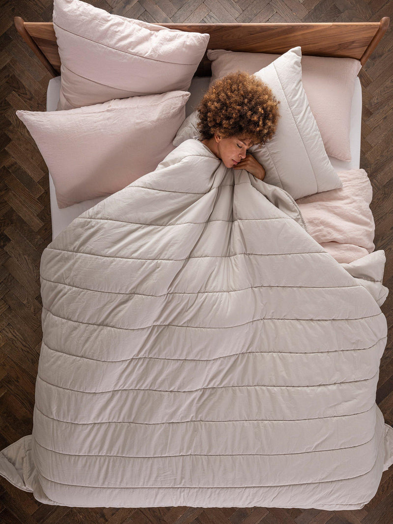 Bedfolk cotton quilted bedspread double size 230x220cm (British brand)