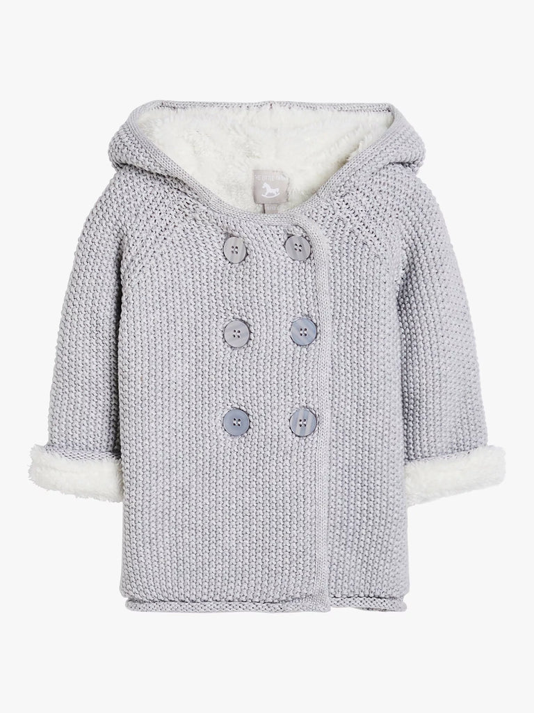 The Little Tailor Baby Plush Lined Knitted Pram Jacket