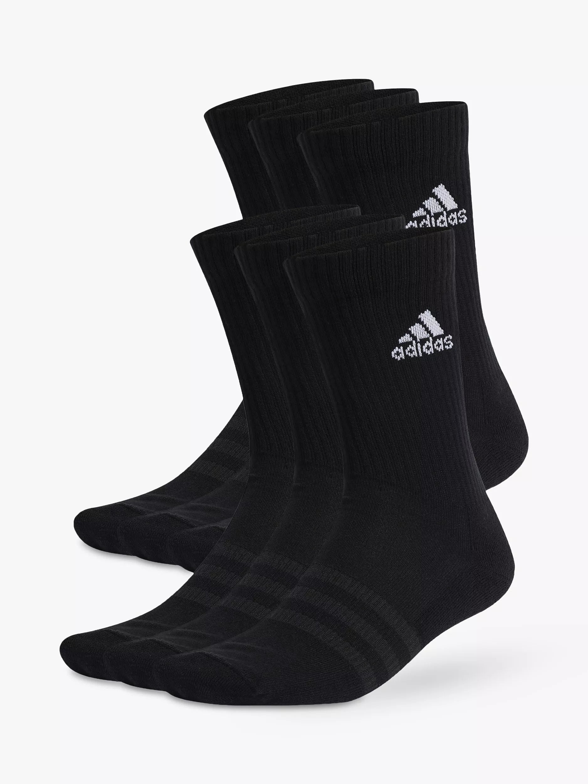 adidas cushioned crew socks pack of 6 (British brand)
