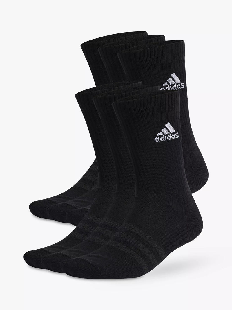 adidas cushioned crew socks pack of 6 (British brand)