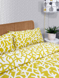 Mini Moderns A Forest duvet cover set in mustard, imported from the UK