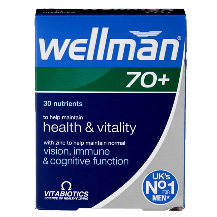 Vitabiotics Wellman 70+ 30 Tablets GOODS Holland&Barrett