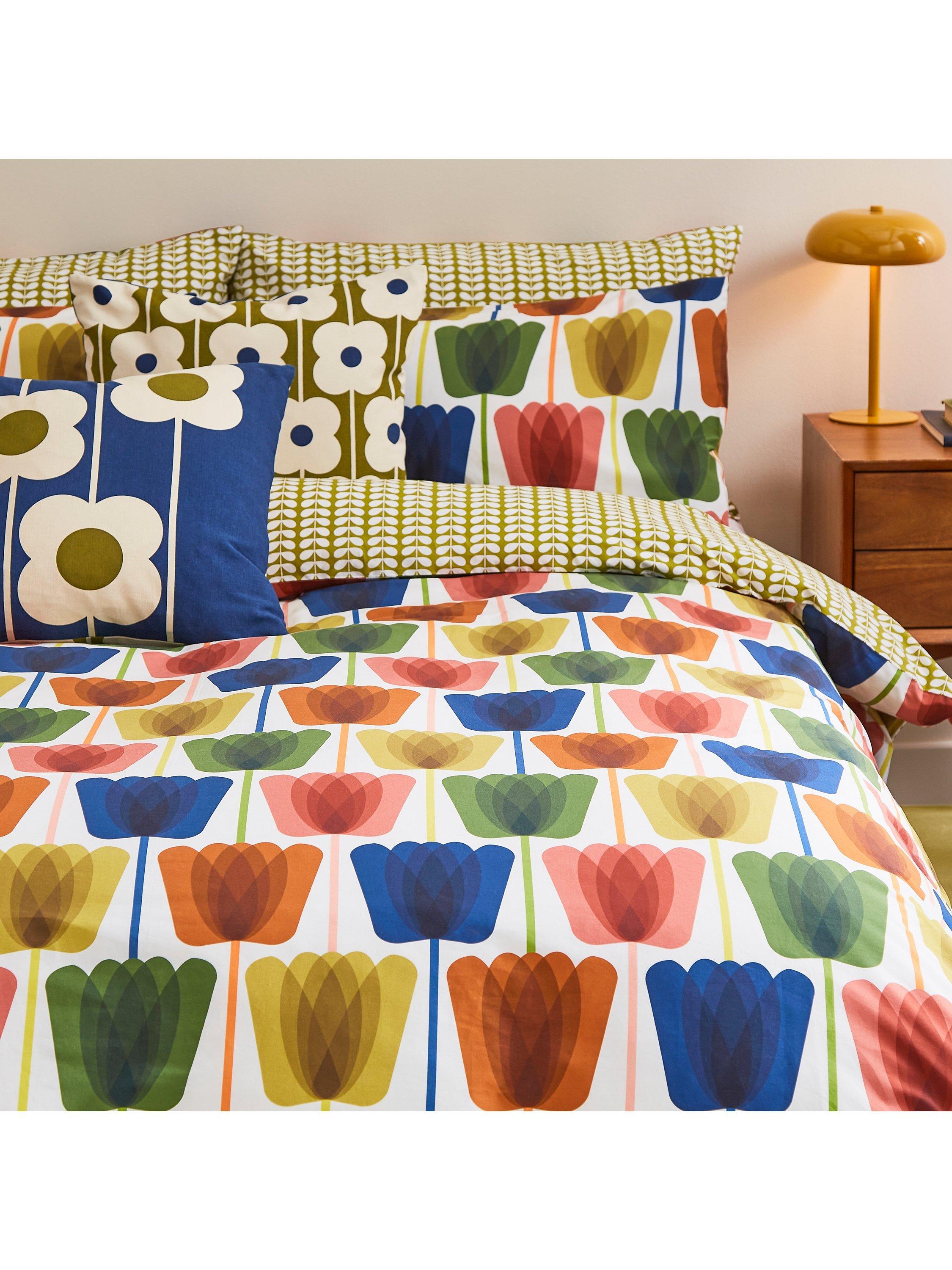 Orla Kiely Tulip floral duvet cover set king size (British brand)