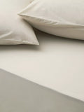 John Lewis ANYDAY Pure Cotton Deep Fitted Sheet - Natural Super King