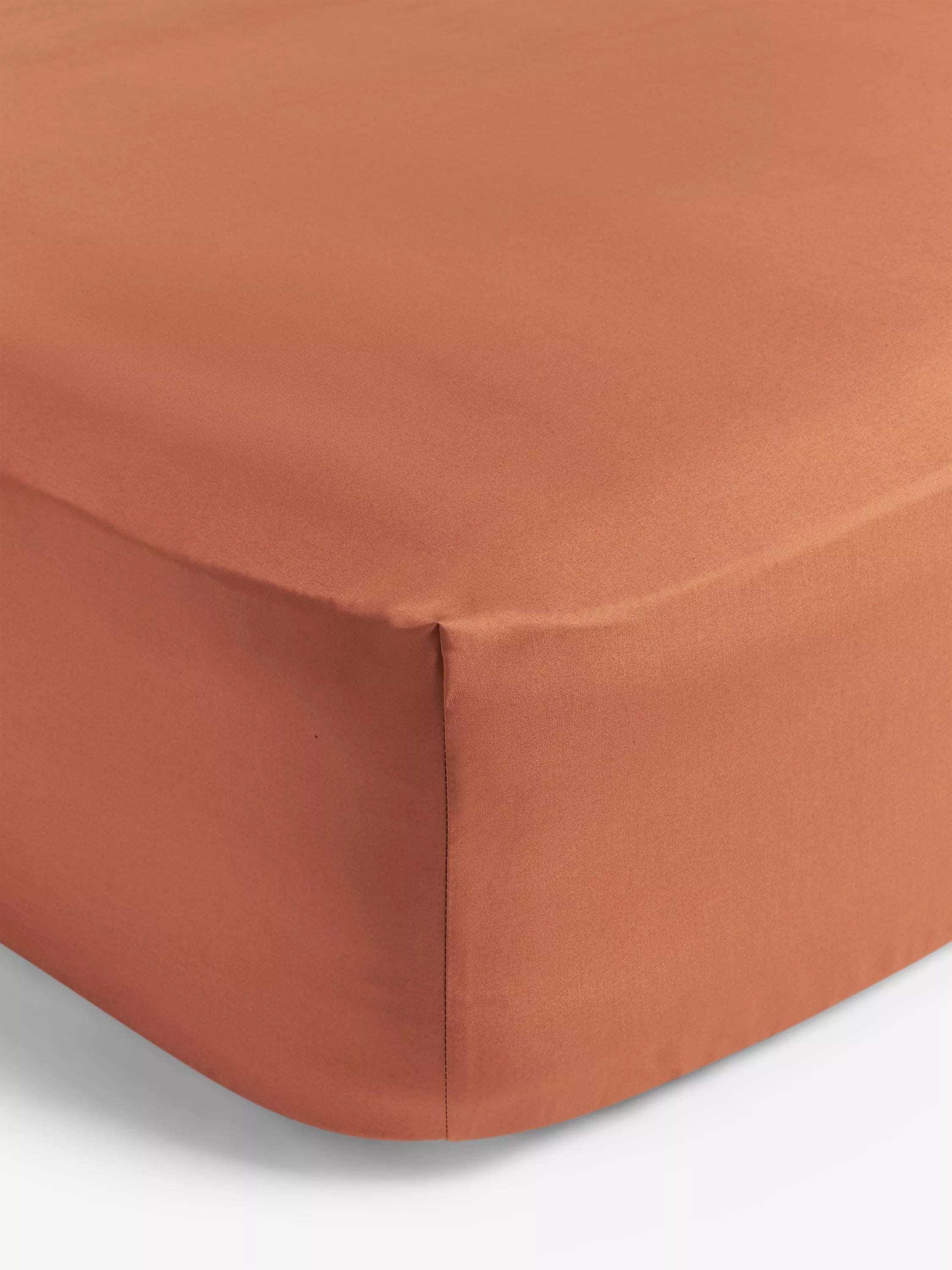 John Lewis Crisp & Fresh Egyptian Cotton Percale 200 Thread Count Deep Fitted Sheet - Single