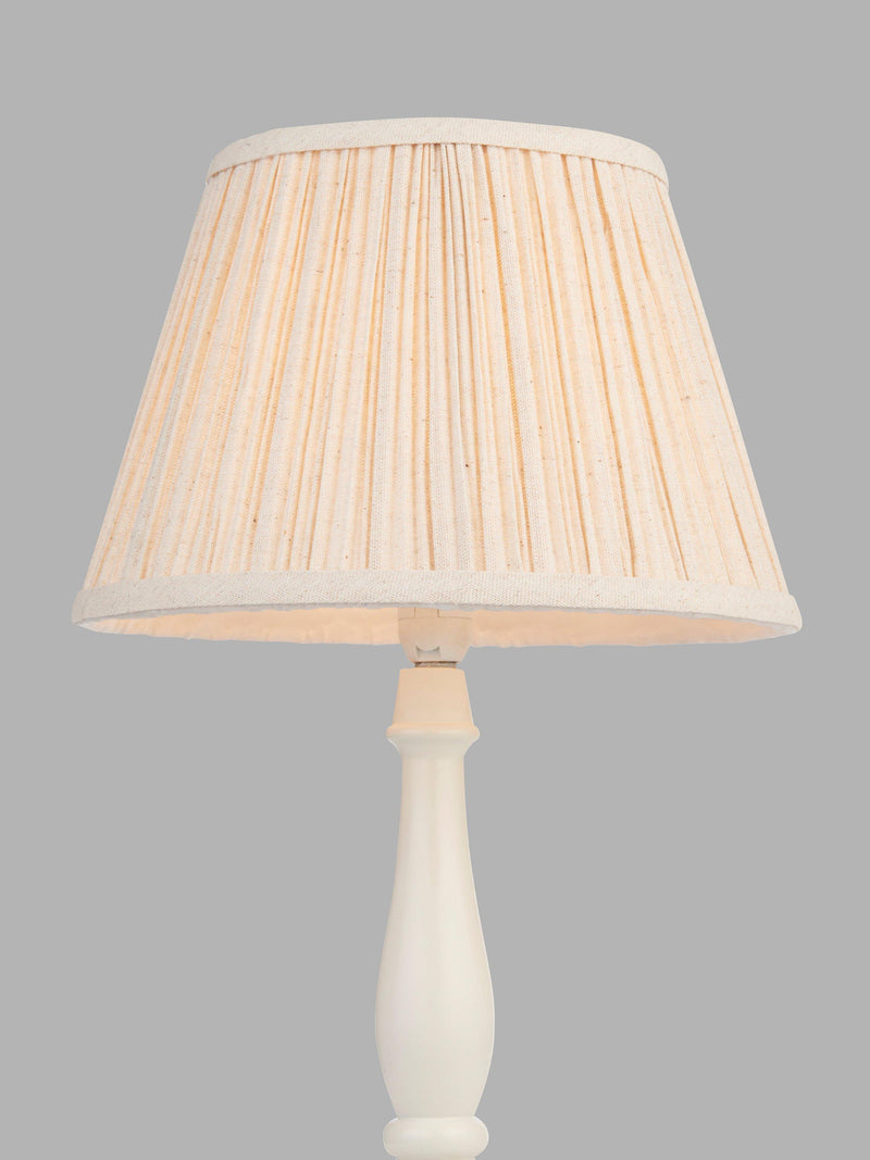 John Lewis soft pleat lampshade natural 25cm (British brand)