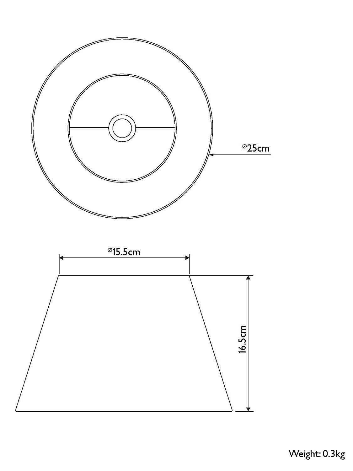John Lewis soft pleat lampshade natural 25cm (British brand)