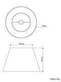 John Lewis soft pleat lampshade natural 25cm (British brand)