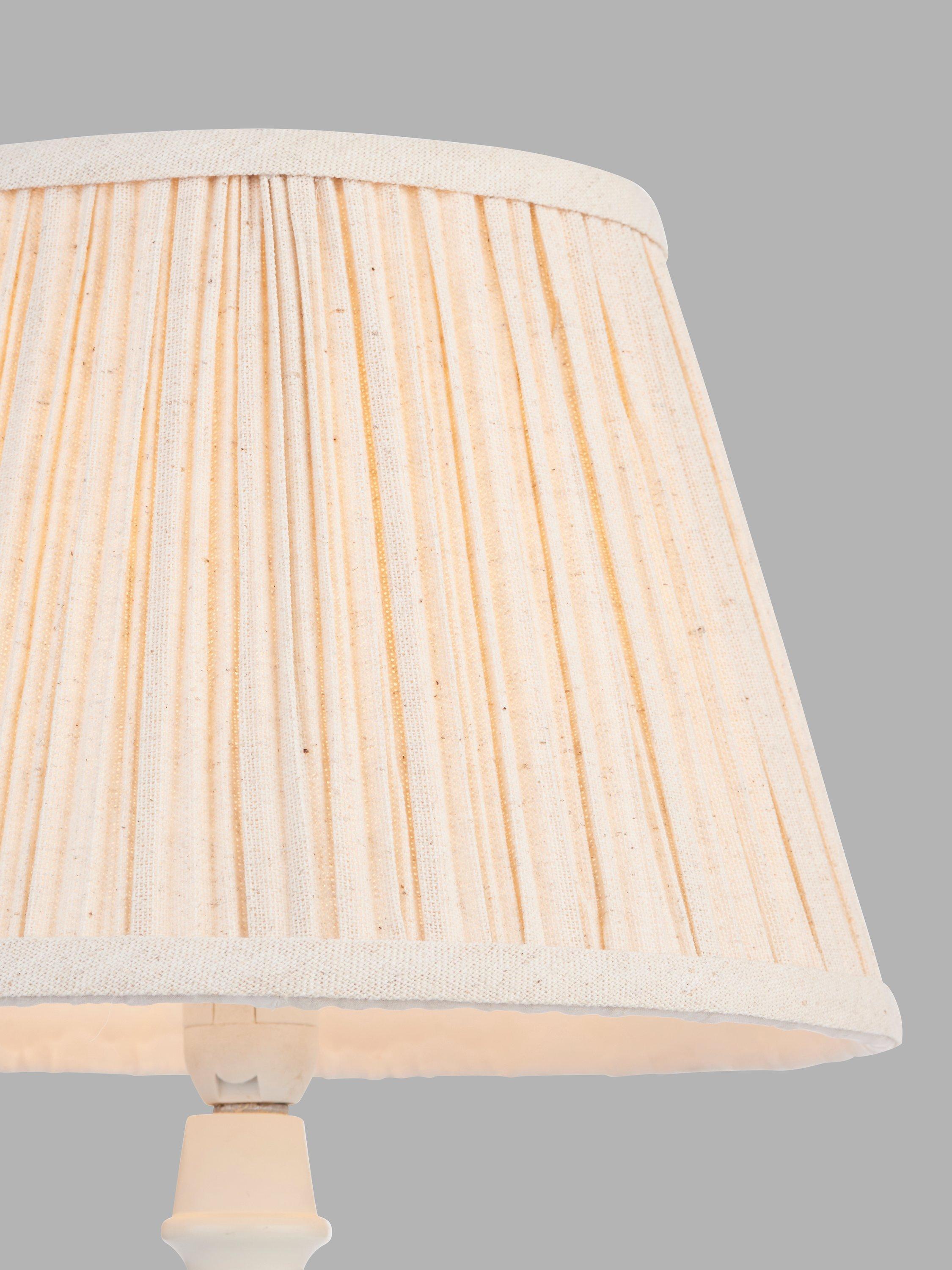 John Lewis soft pleat lampshade natural 25cm (British brand)