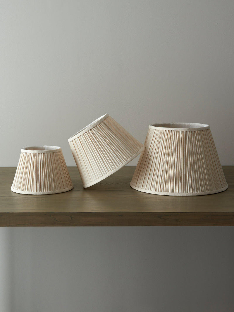 John Lewis soft pleat lampshade natural 25cm (British brand)