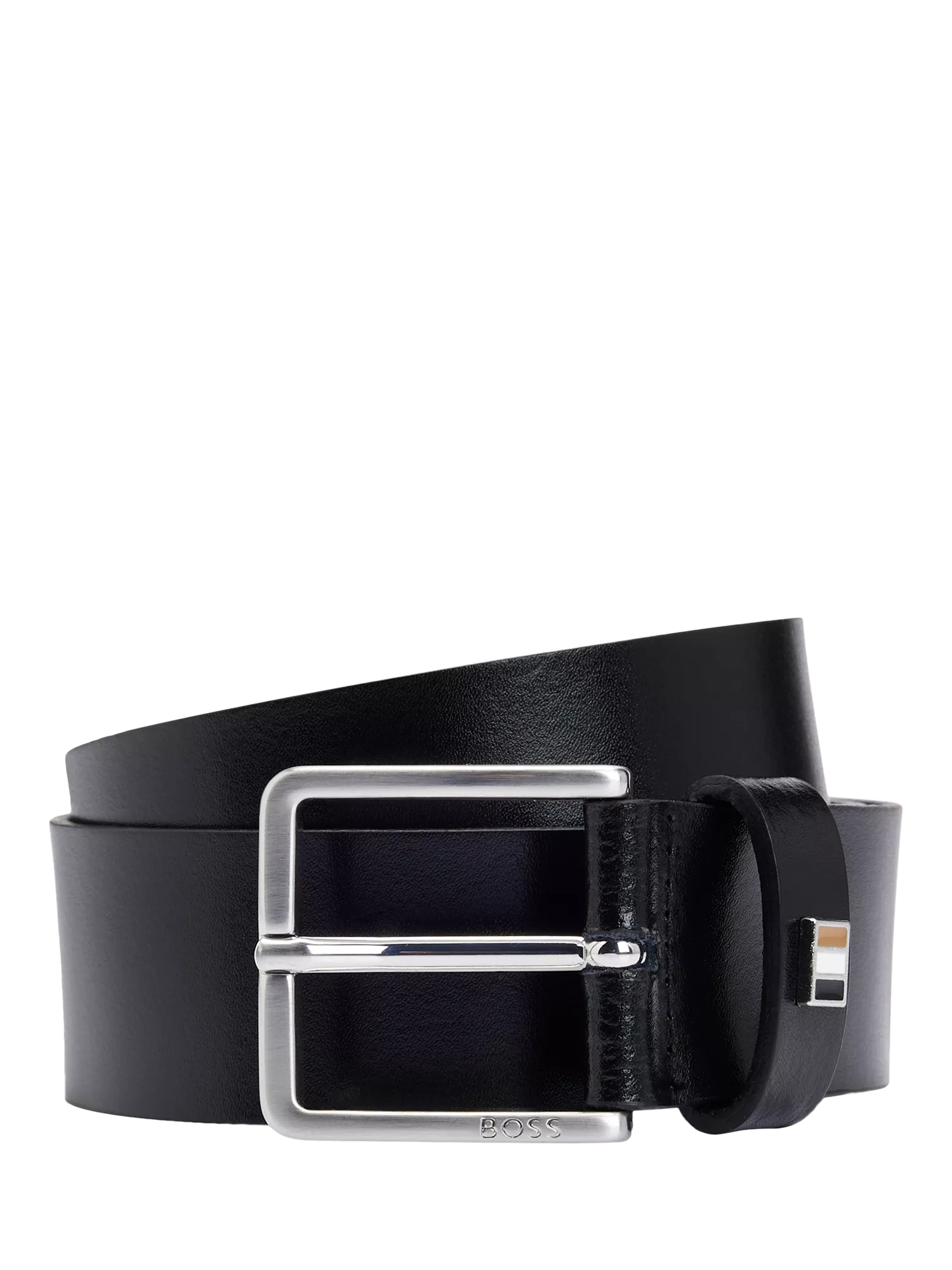 BOSS flag buckle leather belt - British product