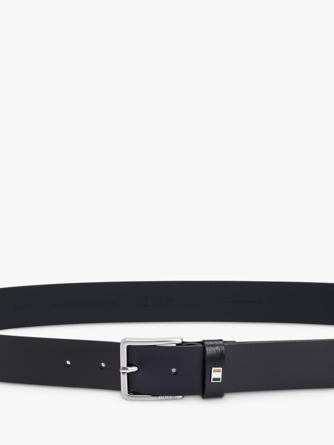 BOSS flag buckle leather belt - British product