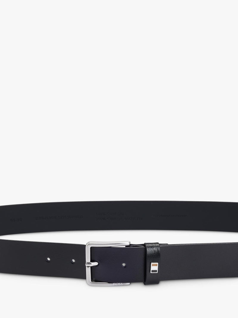 BOSS flag buckle leather belt - British product