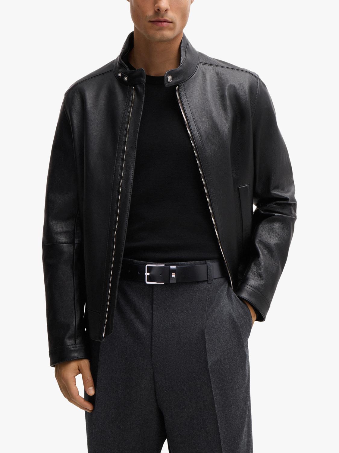 BOSS flag buckle leather belt - British product