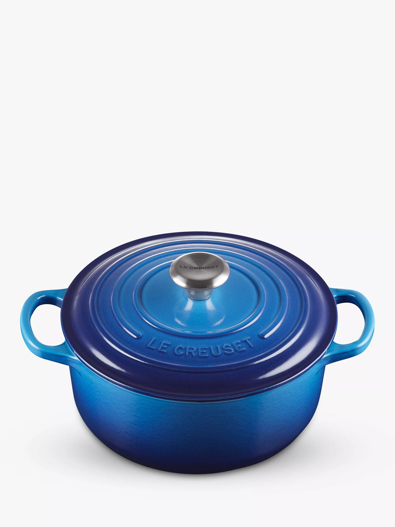 Le Creuset Signature Round Cast Iron Casserole Dish, UK version