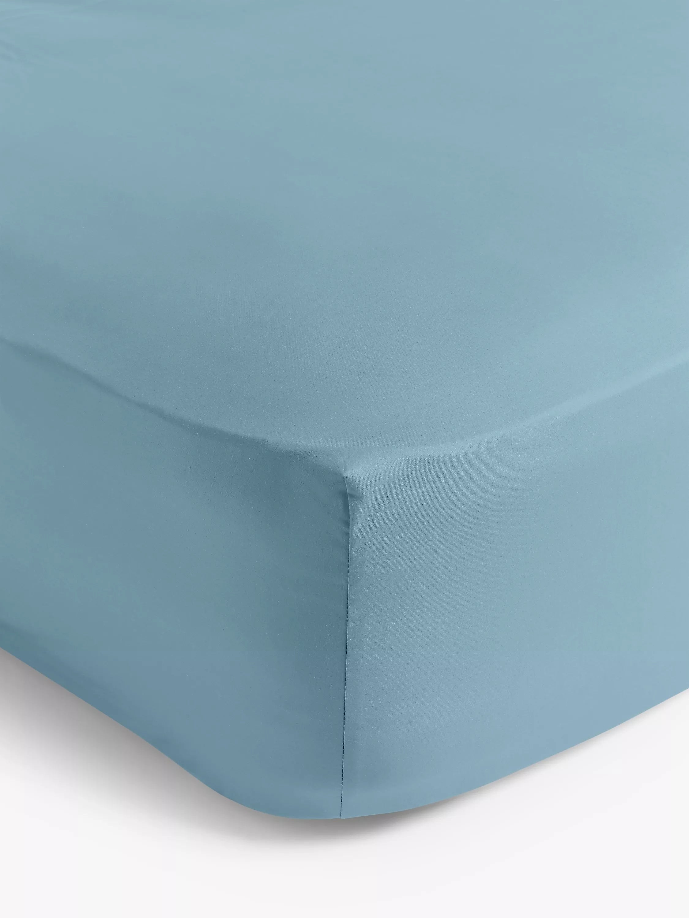 John Lewis Crisp & Fresh Egyptian Cotton Percale 200 Thread Count Deep Fitted Sheet - Single