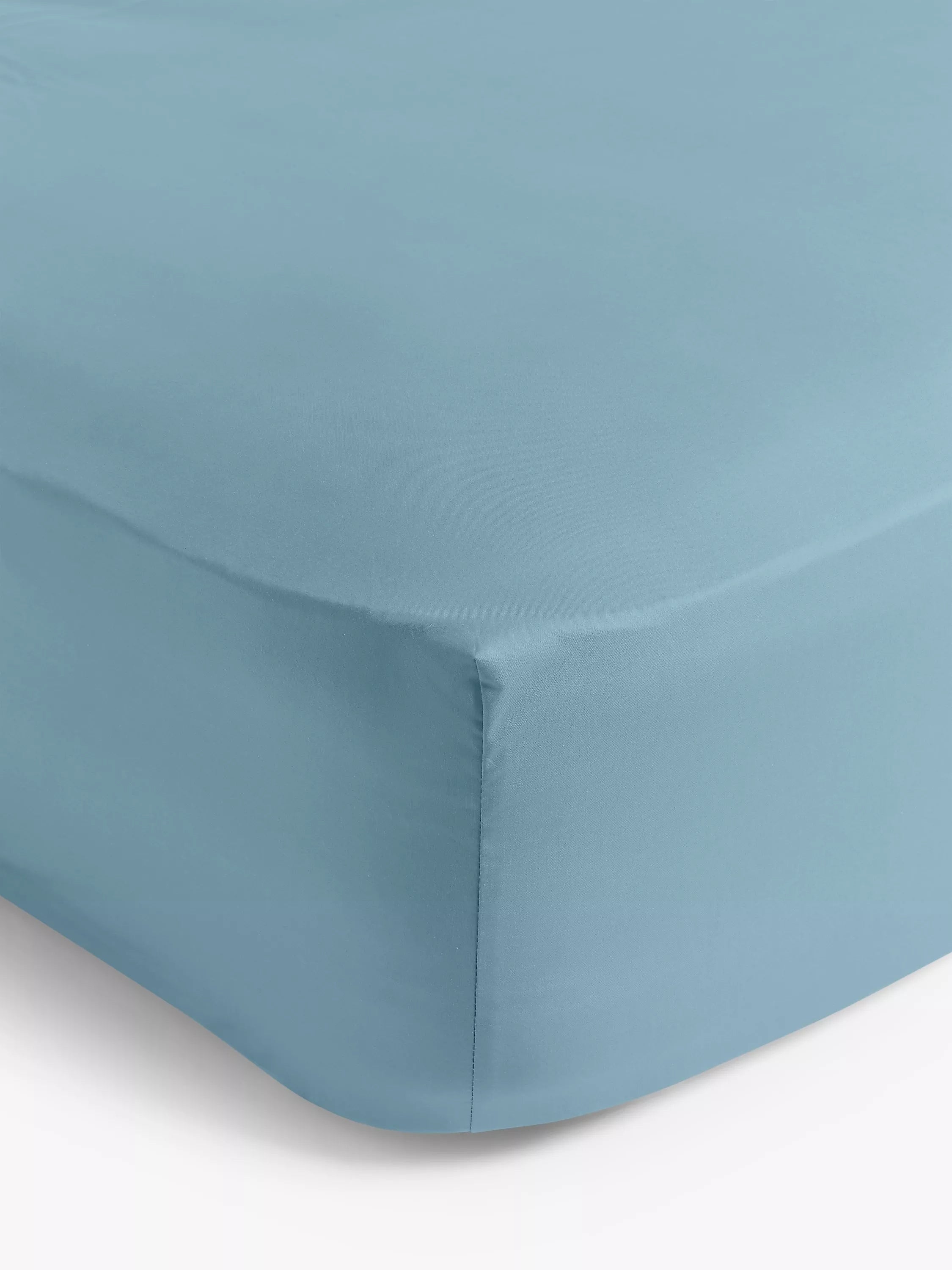 John Lewis Crisp & Fresh Egyptian Cotton Percale 200 Thread Count Fitted Sheet Double