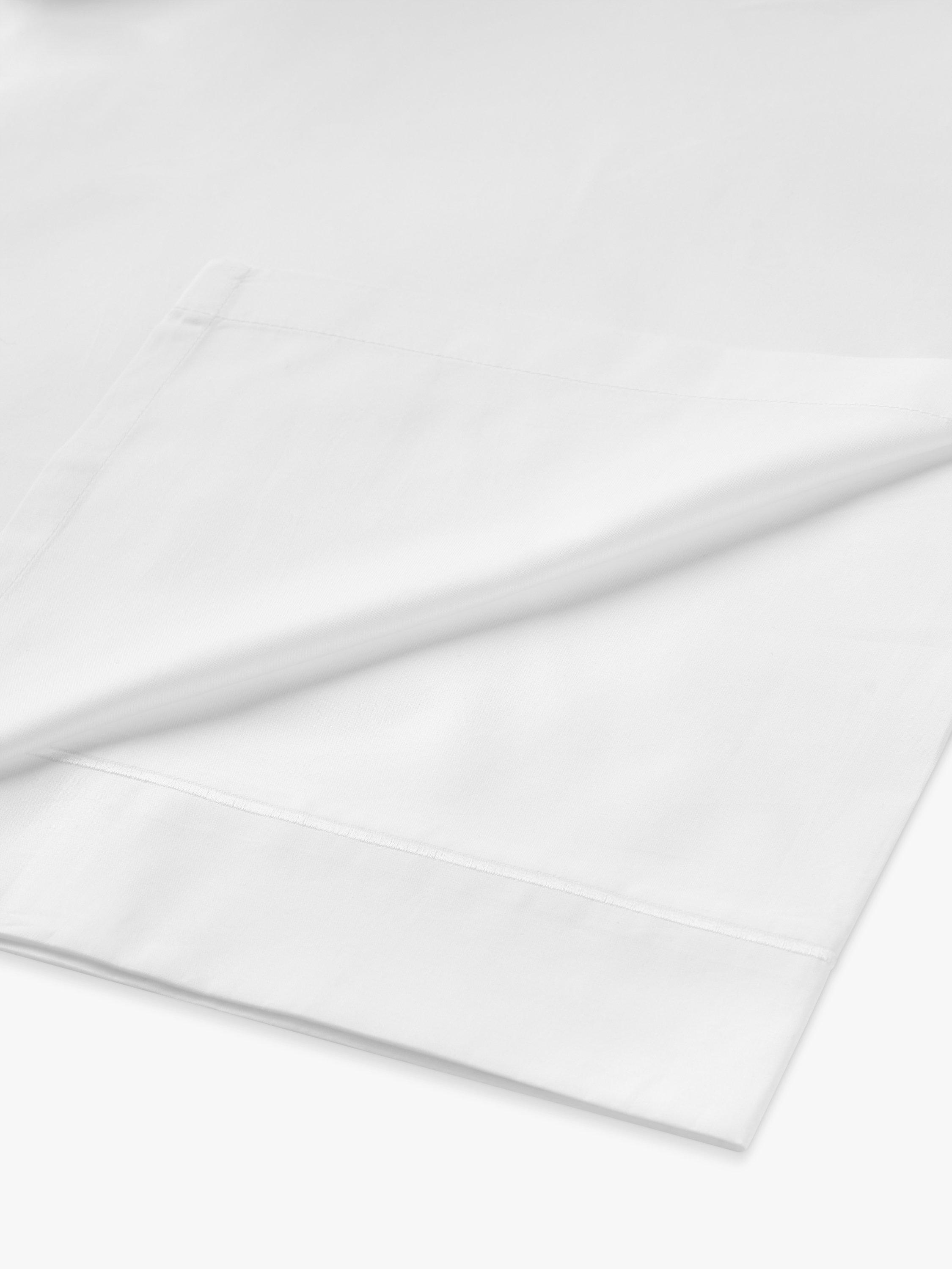Egyptian cotton percale flat sheet with 400 thread count, UK version