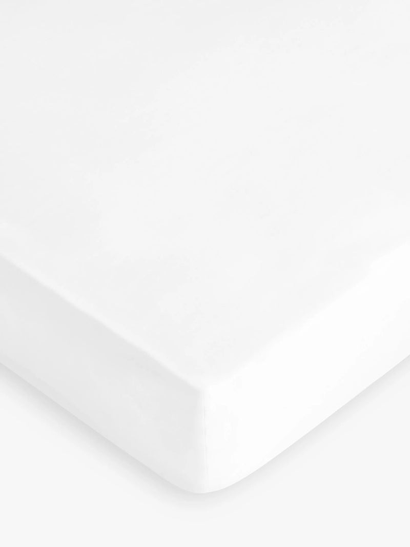 John Lewis Soft & Silky Egyptian Cotton Sateen 400 Thread Count Deep Fitted Double Sheet
