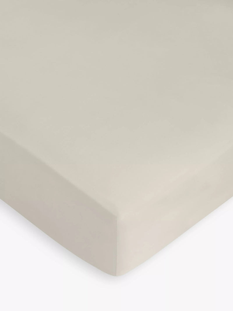 John Lewis Soft & Silky Egyptian Cotton Sateen 400 Thread Count Deep Fitted Double Sheet