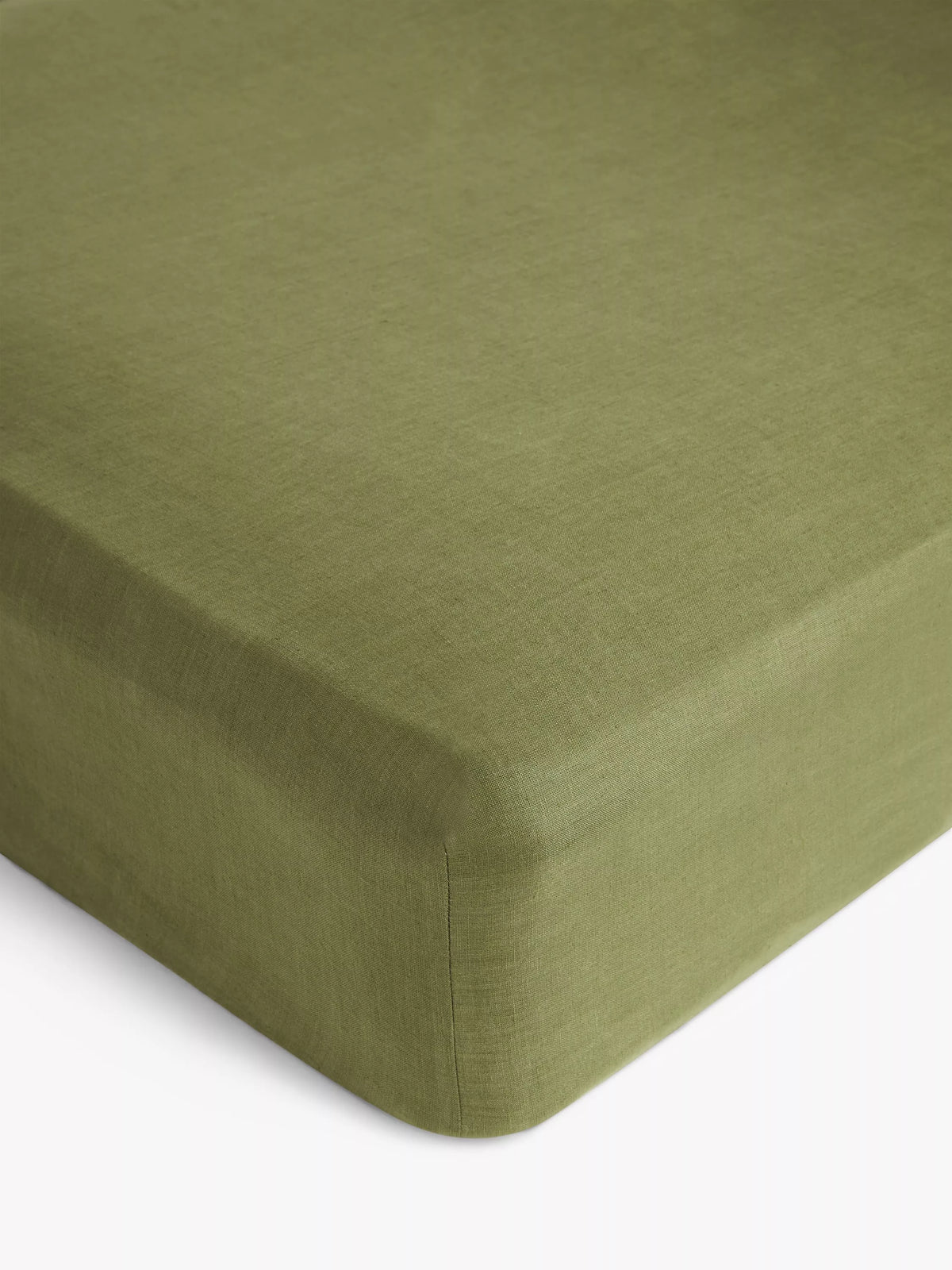 John Lewis washed linen fitted sheet double (British brand)