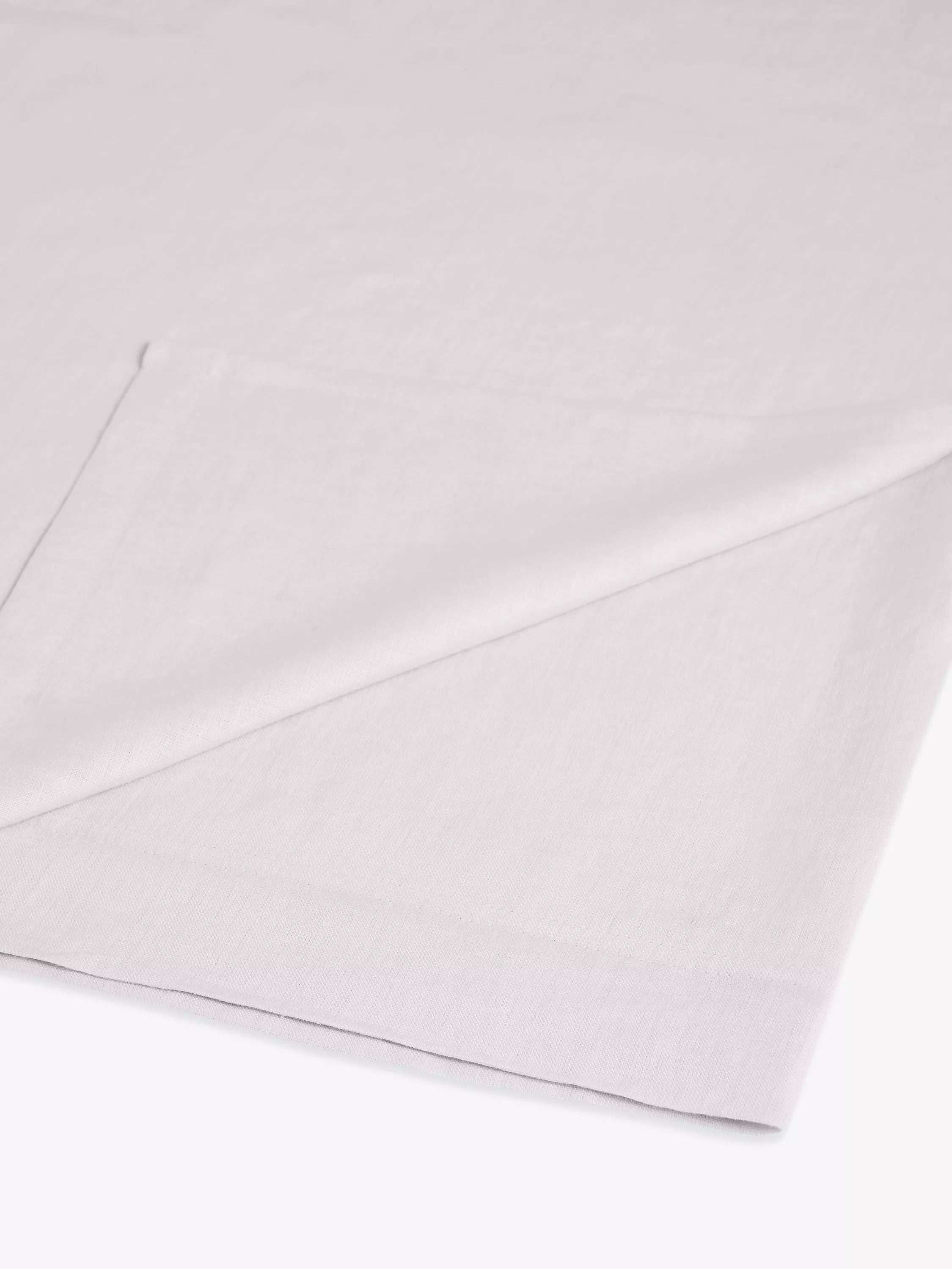 John Lewis Washed Linen Double Flat Sheet, Pale Grey