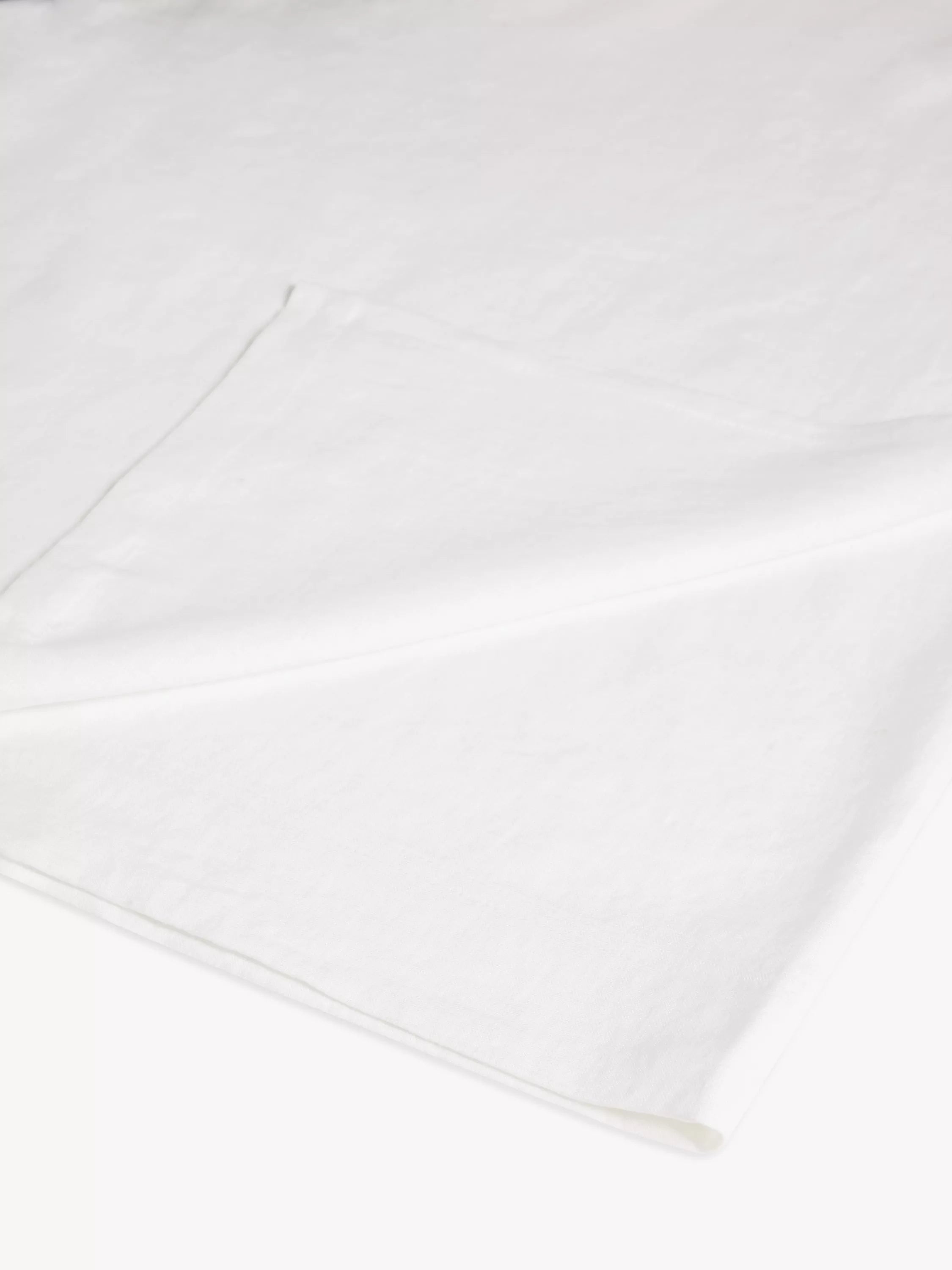 John Lewis Washed Linen Double Flat Sheet, Oyster White