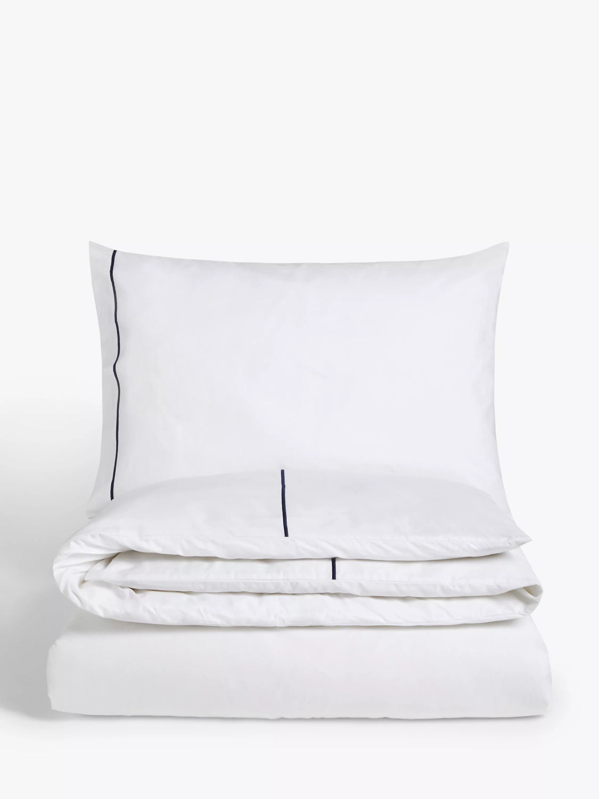 John Lewis Harlow Egyptian cotton percale pillowcase standard 50x75cm - British product