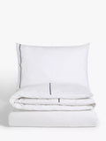 John Lewis Harlow Egyptian Cotton Percale, Standard Pillowcase, 400 Thread Count, Navy
