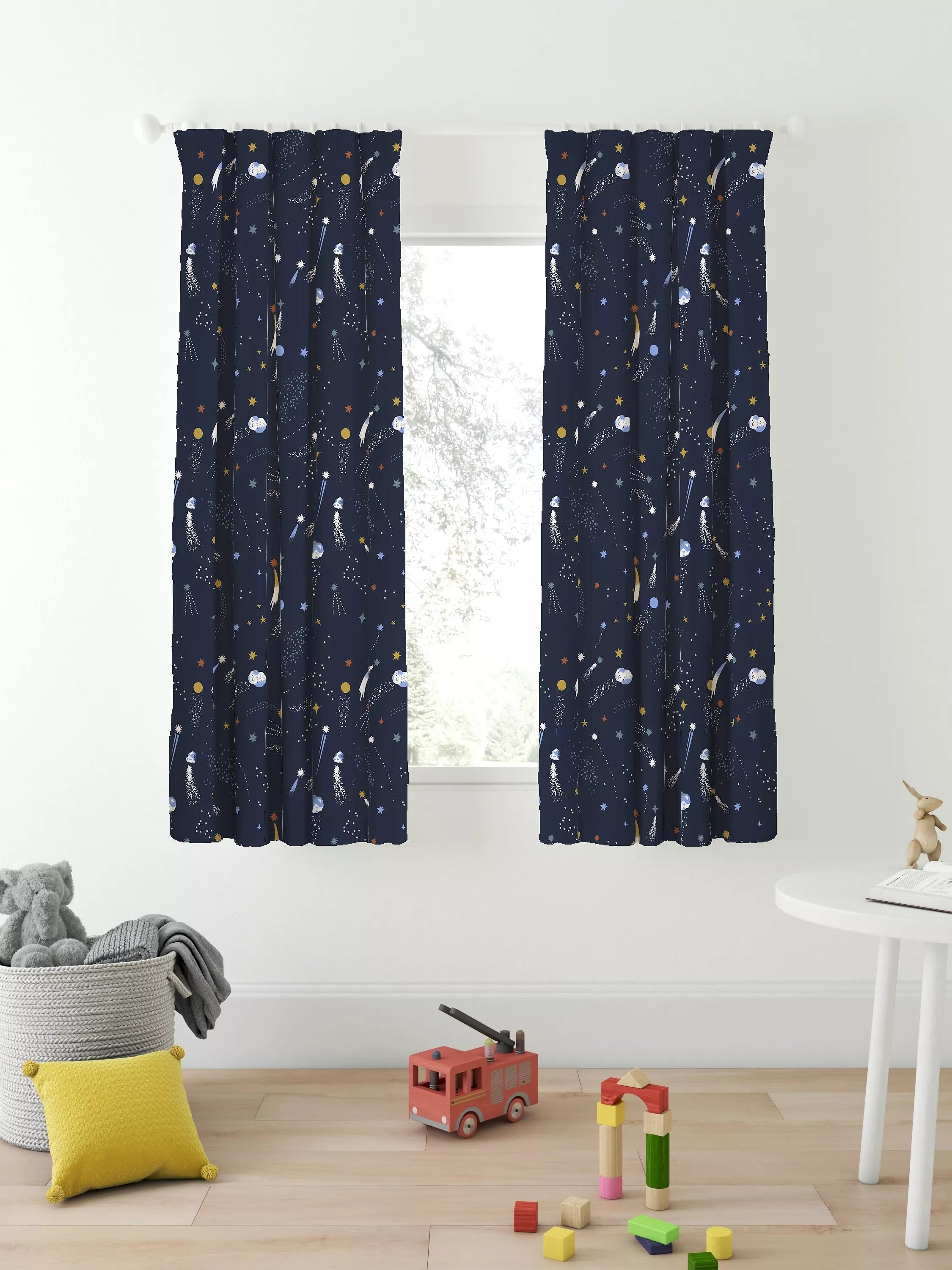 John Lewis Shooting Stars children's curtains blackout lined, imported from the UK