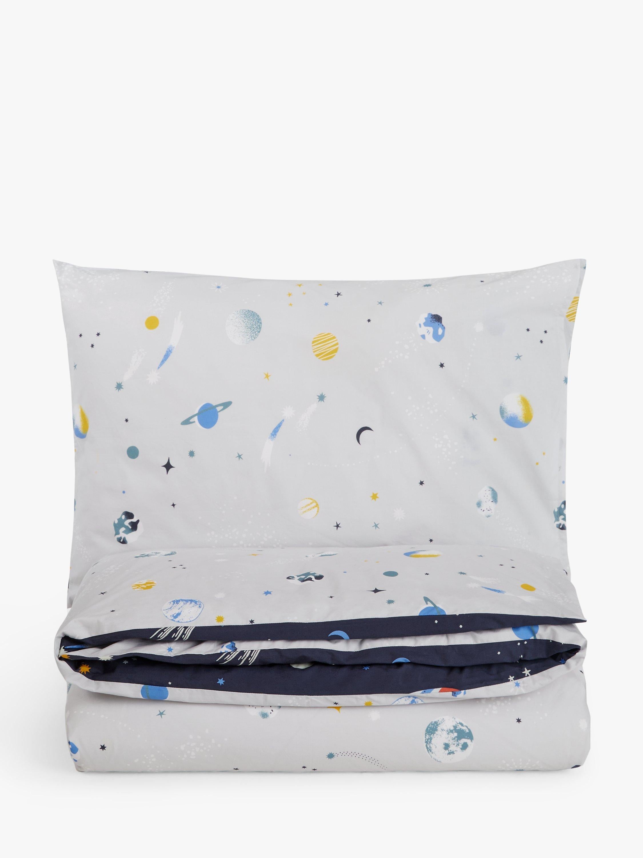 John Lewis duvet cover set Outer Space glow in the dark single, imported from the UK