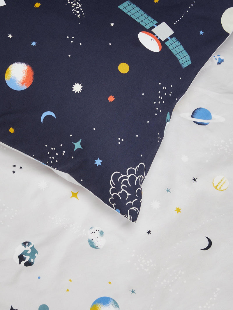John Lewis duvet cover set Outer Space glow in the dark single, imported from the UK