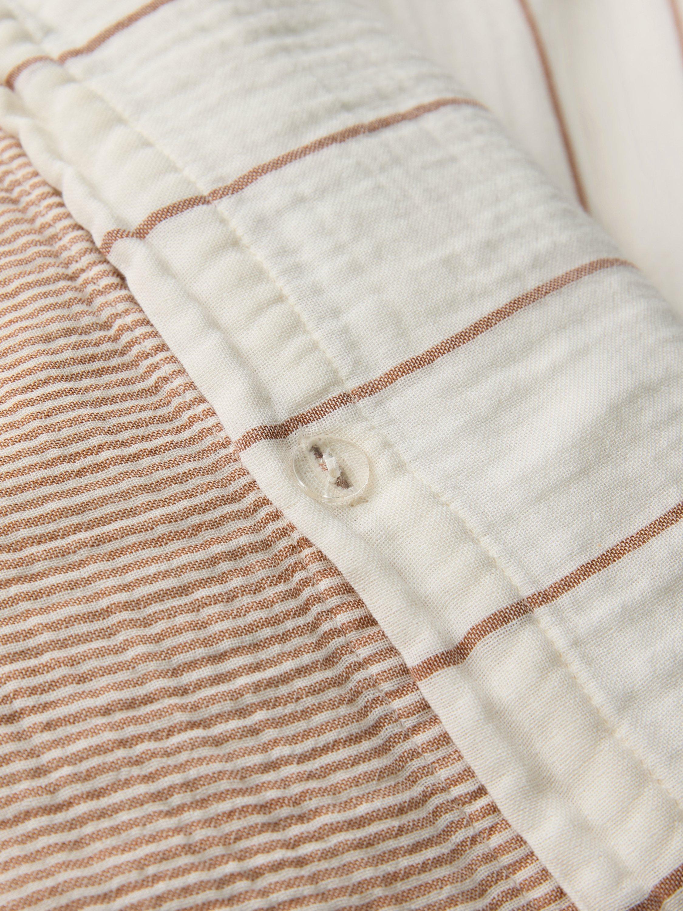 John Lewis Hayle cotton gauze reversible stripe bedding single - British product