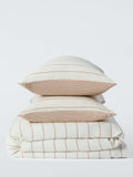 John Lewis Hayle cotton gauze reversible stripe bedding single - British product