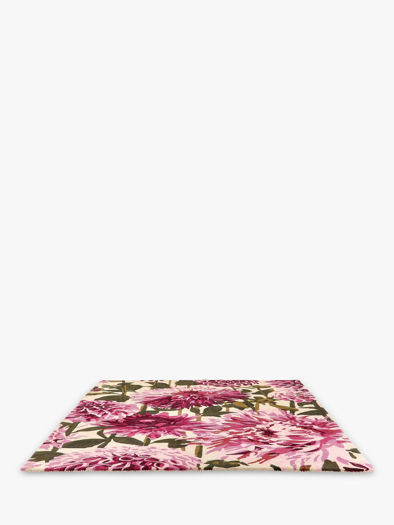 Harlequin Dahlia rug hand-painted floral L280xW200cm - British product